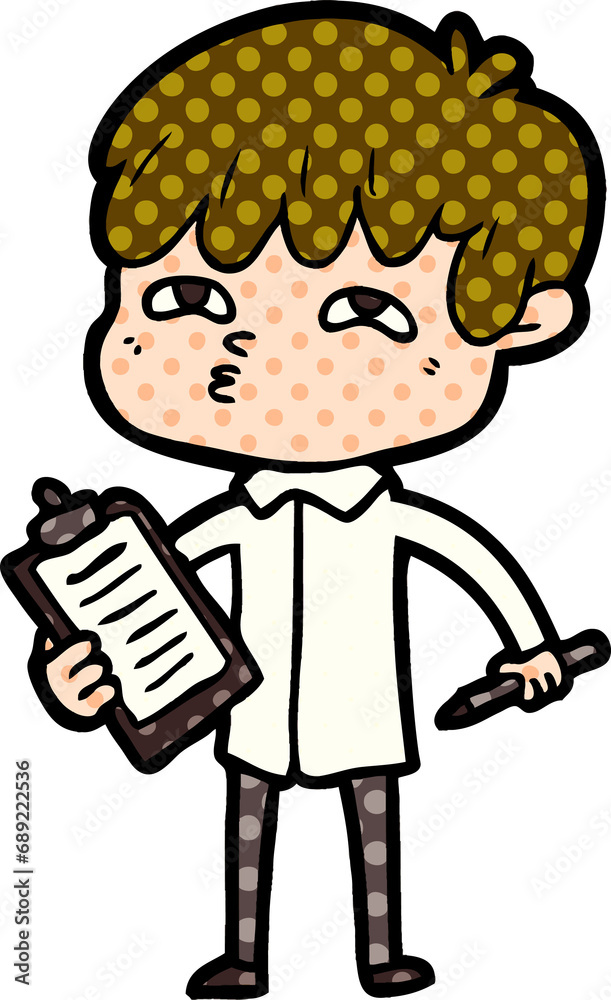 cartoon curious man cartoon curious man