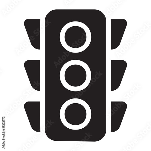 traffic light glyph icon