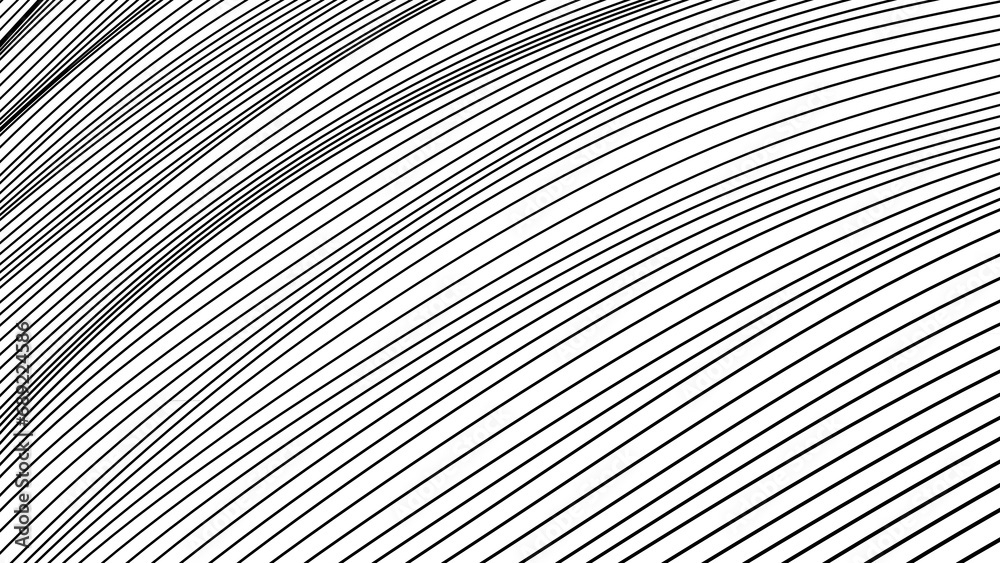 Monochrome Op-Art Curved Lines Pattern Monochrome Op-Art Curved Lines Pattern