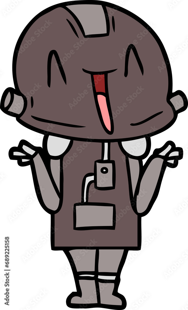 Obraz premium cartoon robot