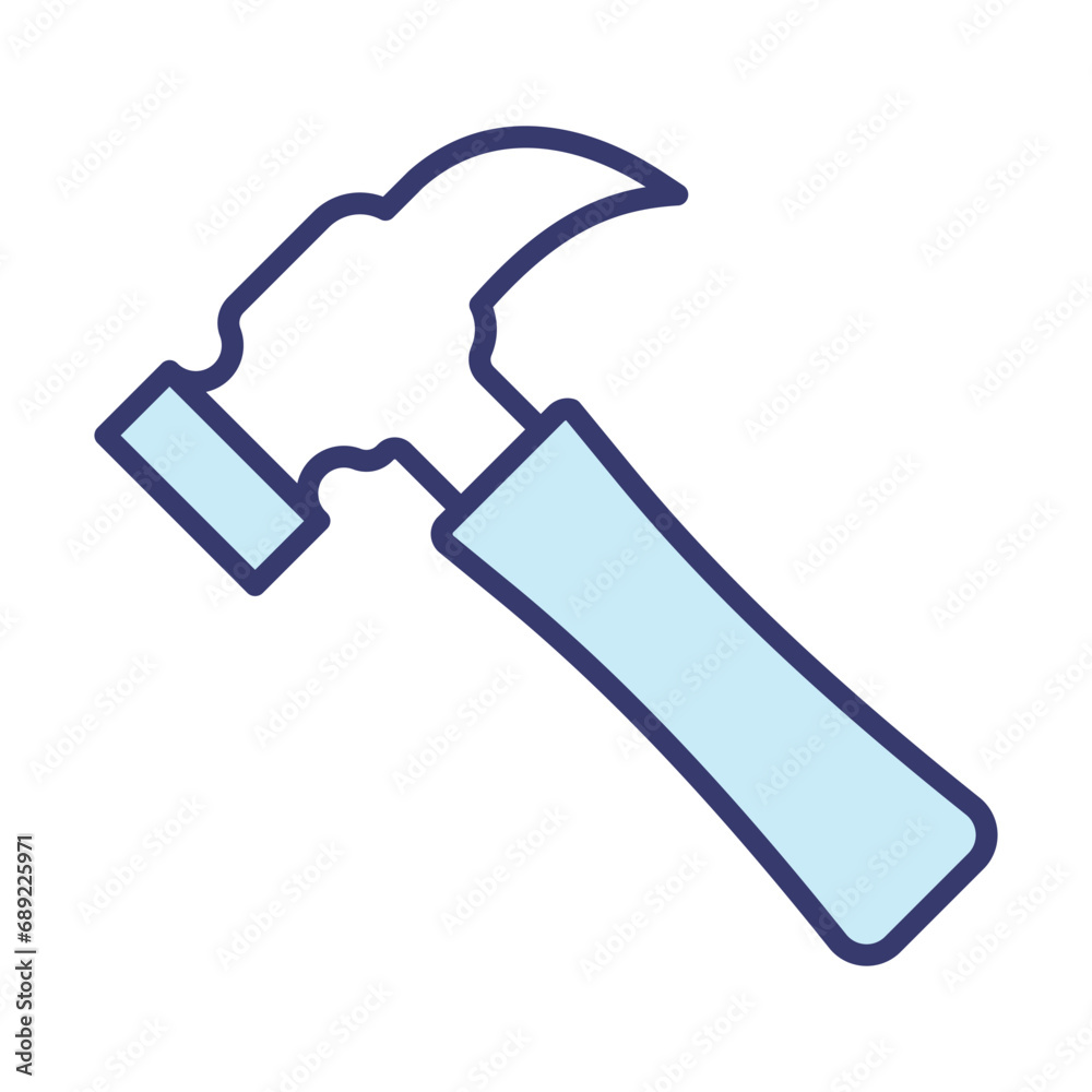 Hammer icon vector on trendy design Hammer icon vector on trendy design