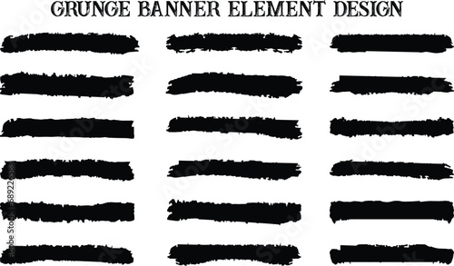 Set of grunge black brush paint, ink brush strokes, brushes, lines, grungy. Dirty artistic design elements. Black inked splatter dirt stain splattered spray splash. Isolated vector.
