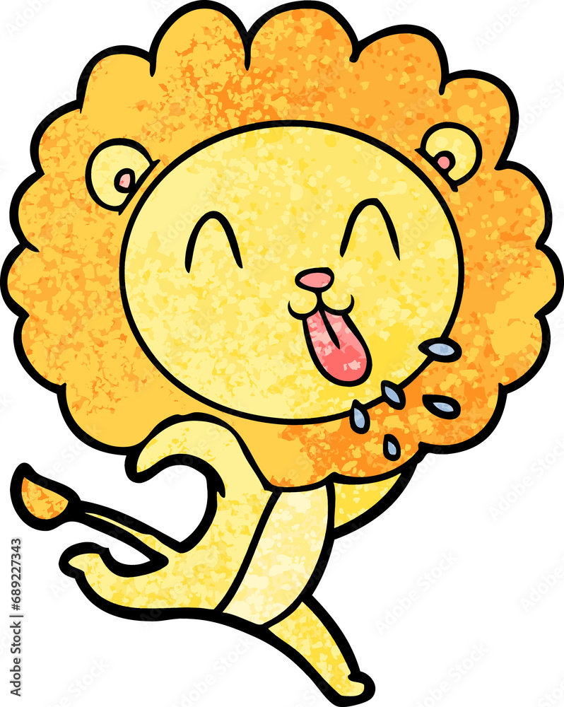 happy cartoon lion happy cartoon lion