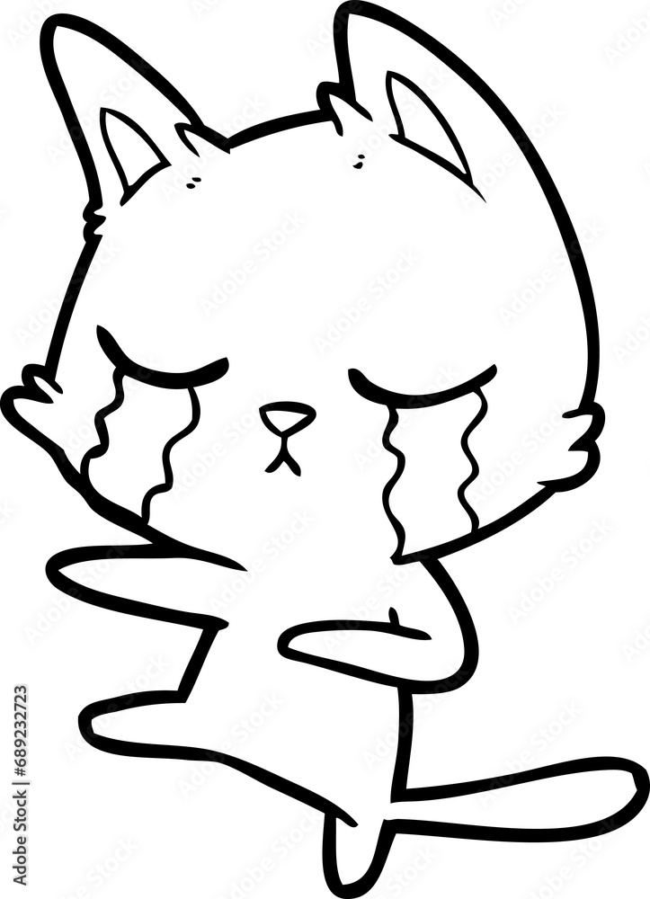 crying cartoon cat dancing crying cartoon cat dancing