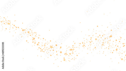 Golden sparkling falling star. Stardust trail. Cosmic glittering wave. Stock royalty free. PNG © Vector light Studio