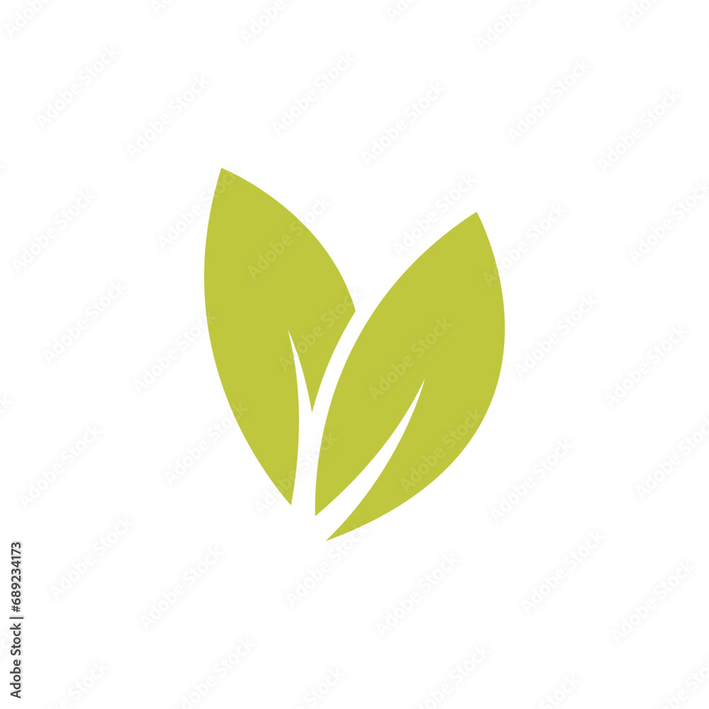 Leaf logo vector template element symbol design Leaf logo vector template element symbol design