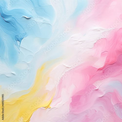  A delicate watercolor texture with a swirl of cotton candy pink and sky blue, creating a dreamy and ethereal backdrop