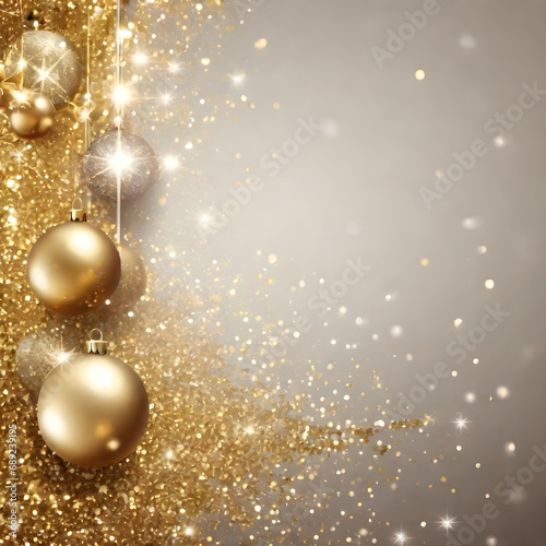 gold glitter christmas background  happy new year  celerate  glory