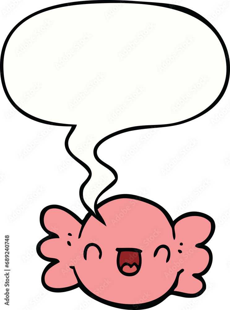 cartoon wrapped candy with speech bubble cartoon wrapped candy with speech bubble