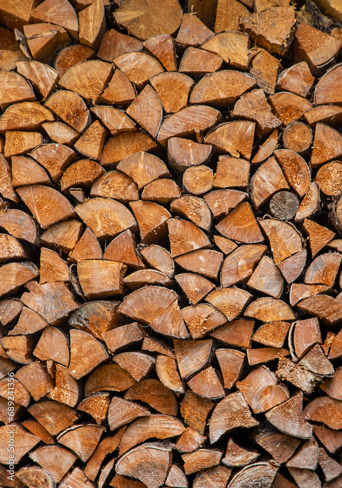 Firewood for heating in the winter. Selective focus. Firewood for heating in the winter. Selective focus.