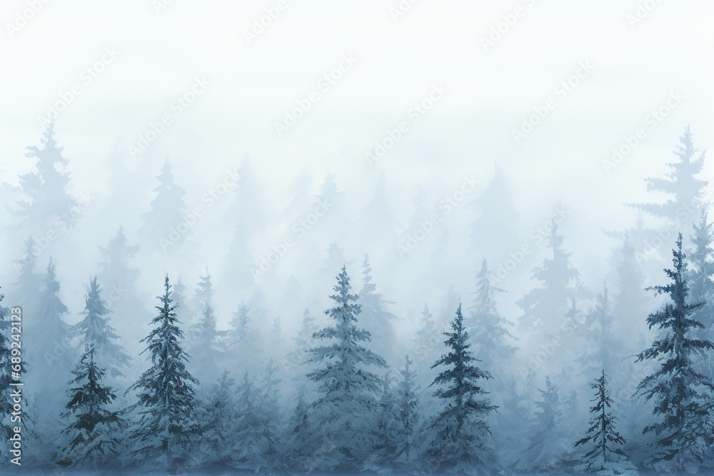 Christmas background with snowy fir trees Christmas background with snowy fir trees
