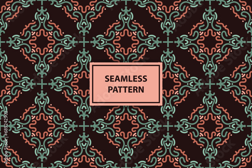 arabic seamless pattern with calm color