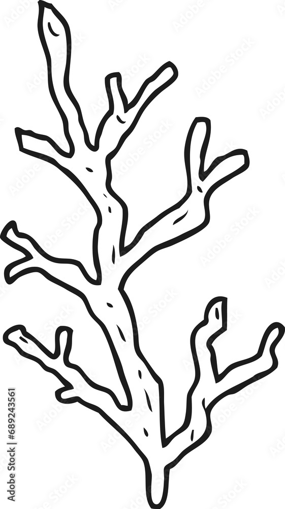 freehand drawn black and white cartoon seaweed freehand drawn black and white cartoon seaweed