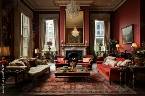 Sofa living design interior interior room home chair house furniture luxury architecture © VICHIZH