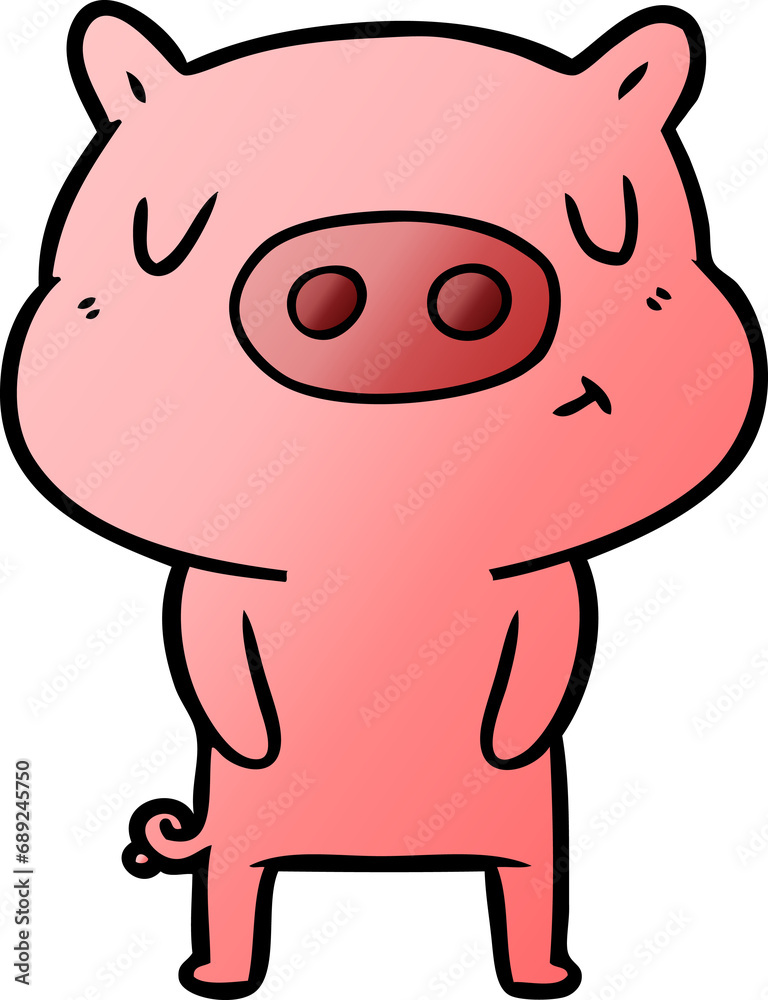 cartoon content pig cartoon content pig