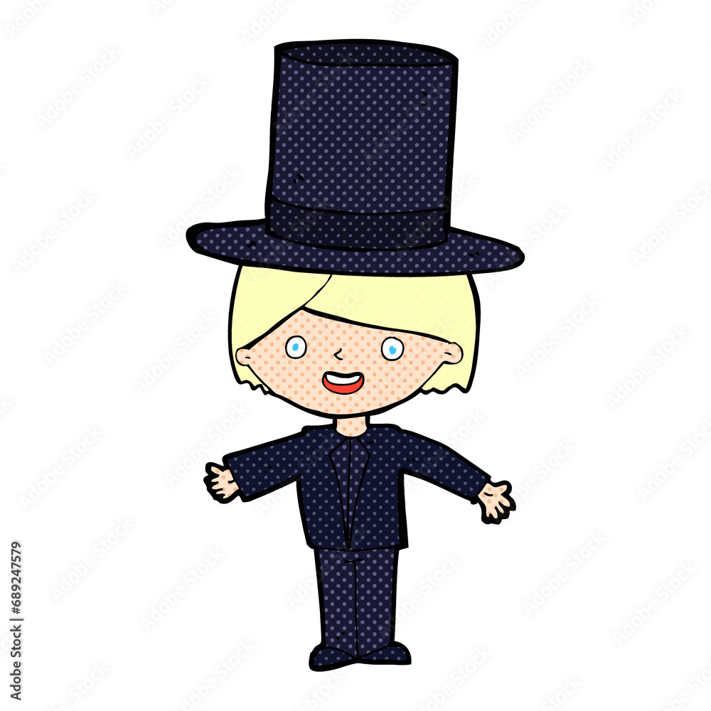 cartoon man wearing hat