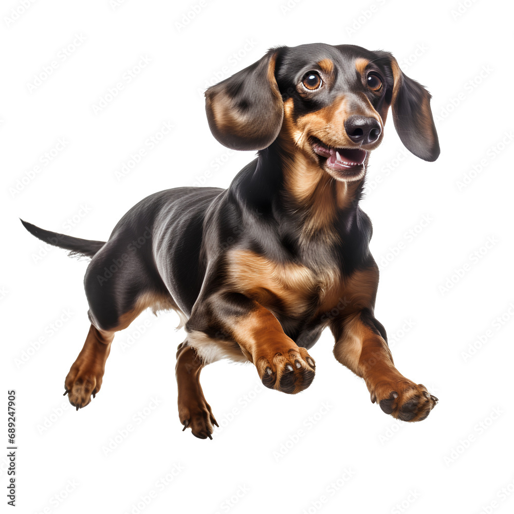 happy Cute dog on transparent background PNG is easy to decorate and use.