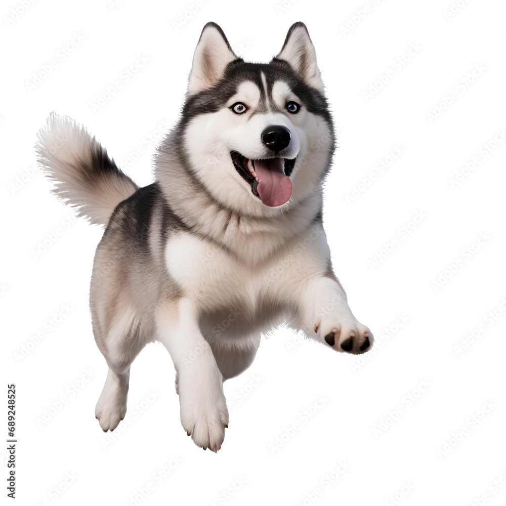 siberian husky puppy on transparent background PNG is easy to decorate and use.