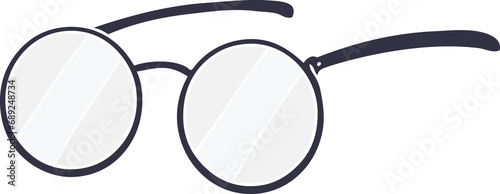 Obraz na płótnie flat color style cartoon spectacles