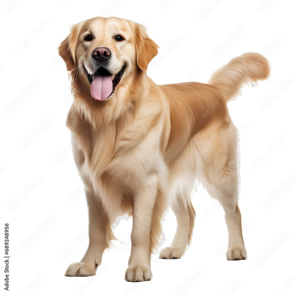 golden retriever puppy on transparent background PNG is easy to decorate and use.