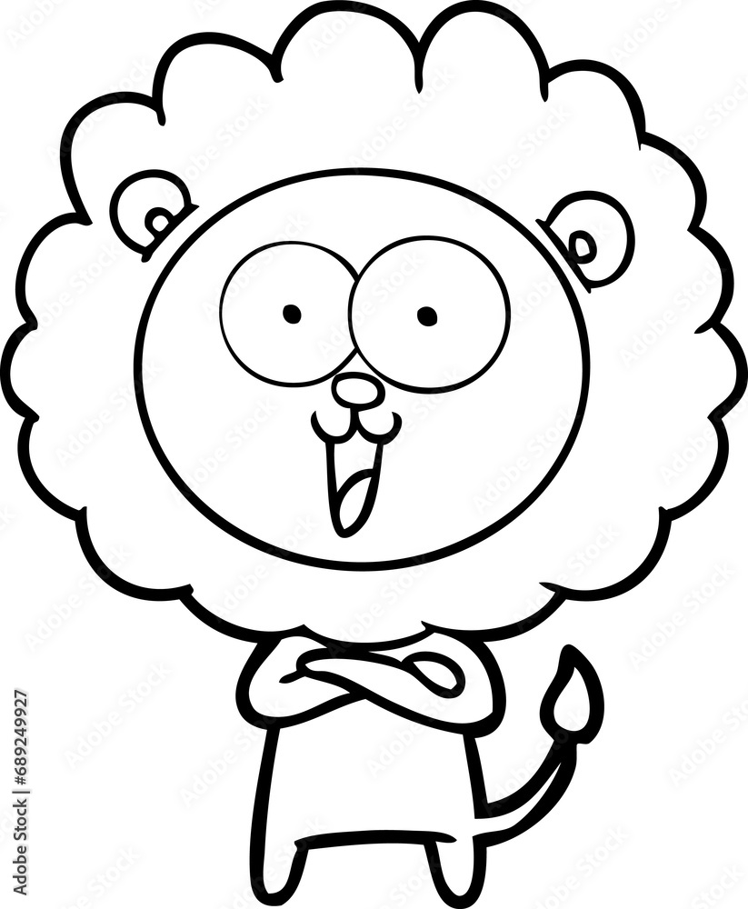 happy cartoon lion happy cartoon lion