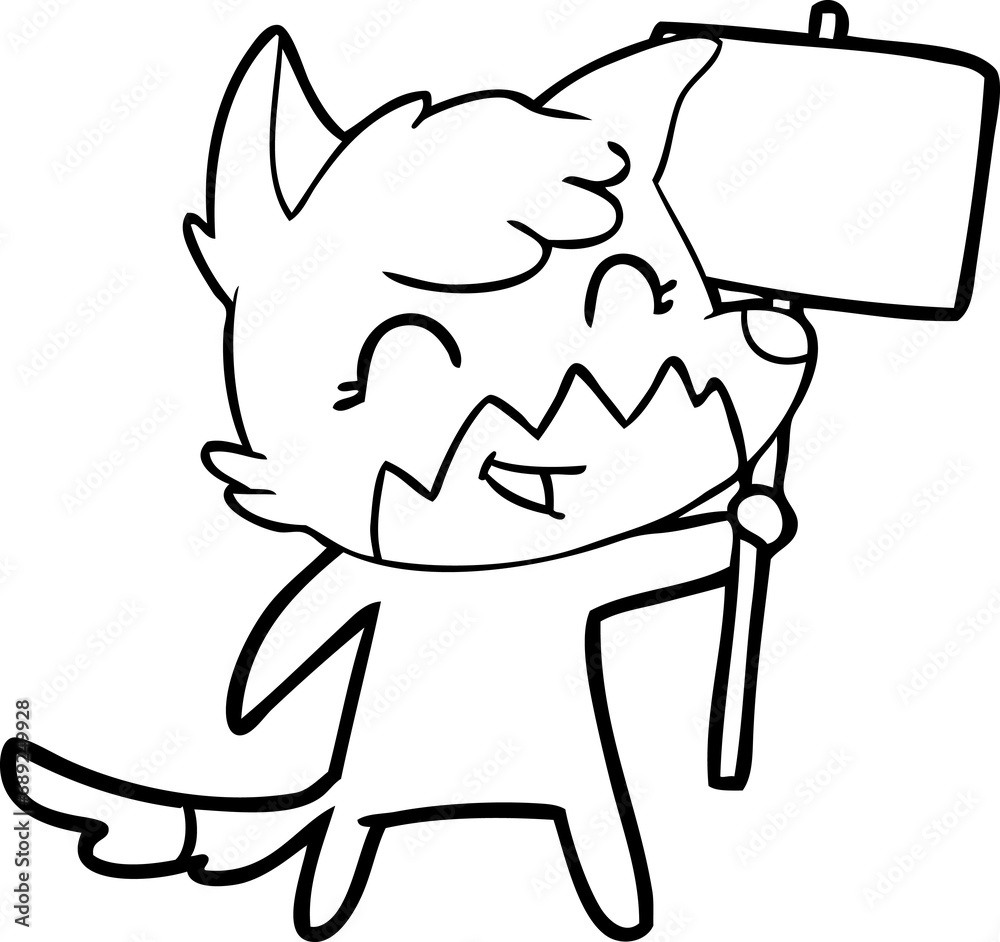 happy cartoon fox happy cartoon fox