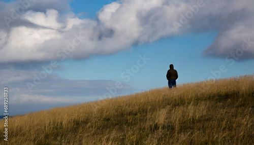 Alone person in a landscape © Jaume