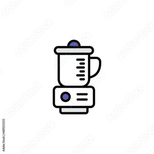 blender icon design with white background stock illustration