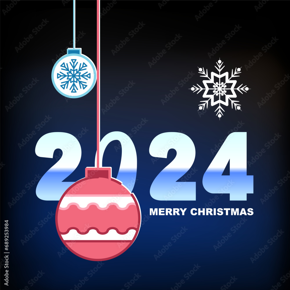 2024. Happy new year 2024. Happy new year blue, numbers 2024. Merry