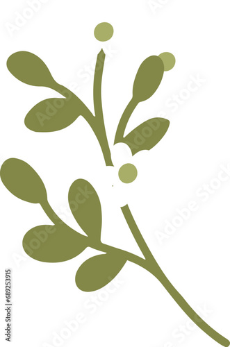 Wallpaper Mural Wildflowers Leaves Branch Torontodigital.ca