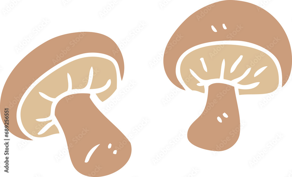Fototapeta premium cartoon doodle mushrooms