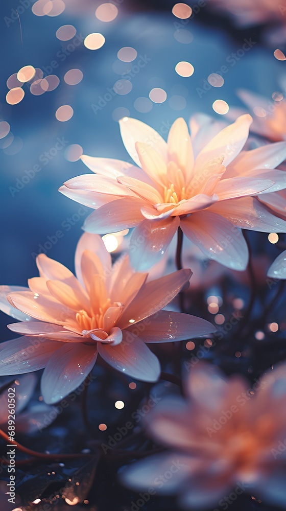 Fondo de flores. Aplicable para móvil. Generado por IA. Fondo de flores. Aplicable para móvil. Generado por IA.