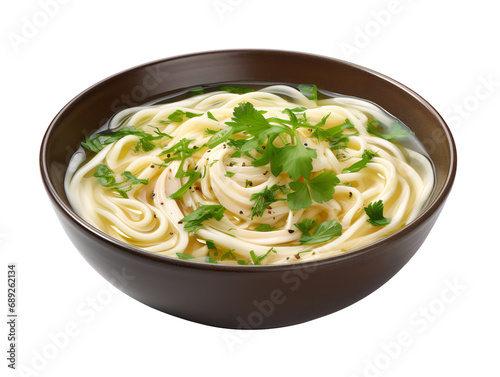 Chicken Noodle Soup, isolated on a transparent or white background