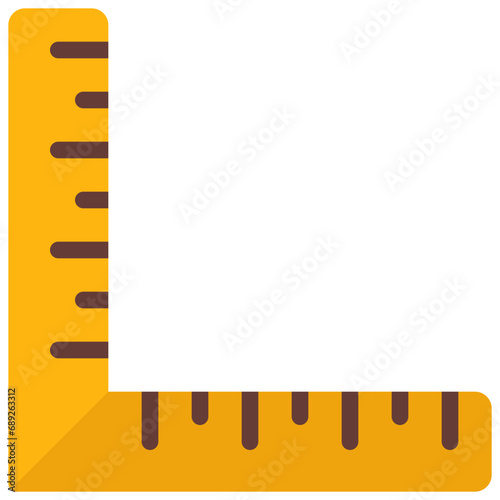 Right Angle Ruler Icon photo