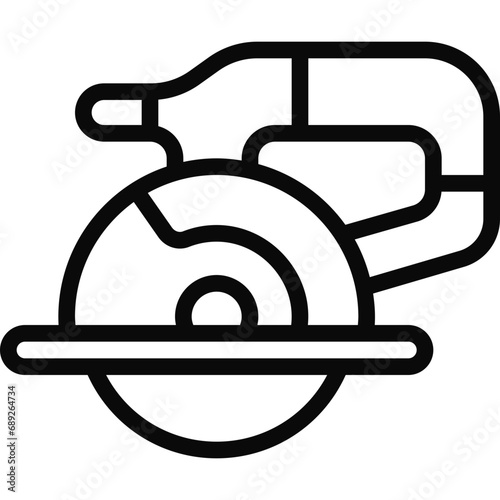 Circular Saw Tool Icon