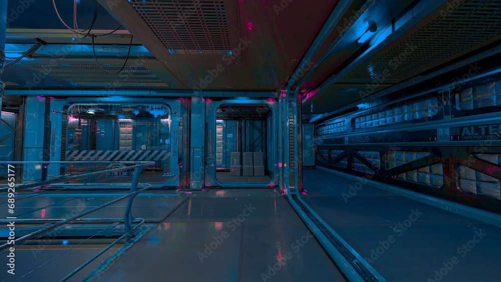 Obraz premium inside the space station