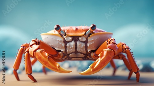 remove the crab from this image and make it a more.Generative AI