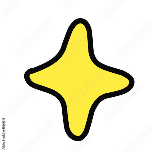 Hand drawn Abstract funny cute Comic characters