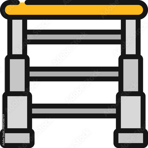 Folding Down Ladder Icon