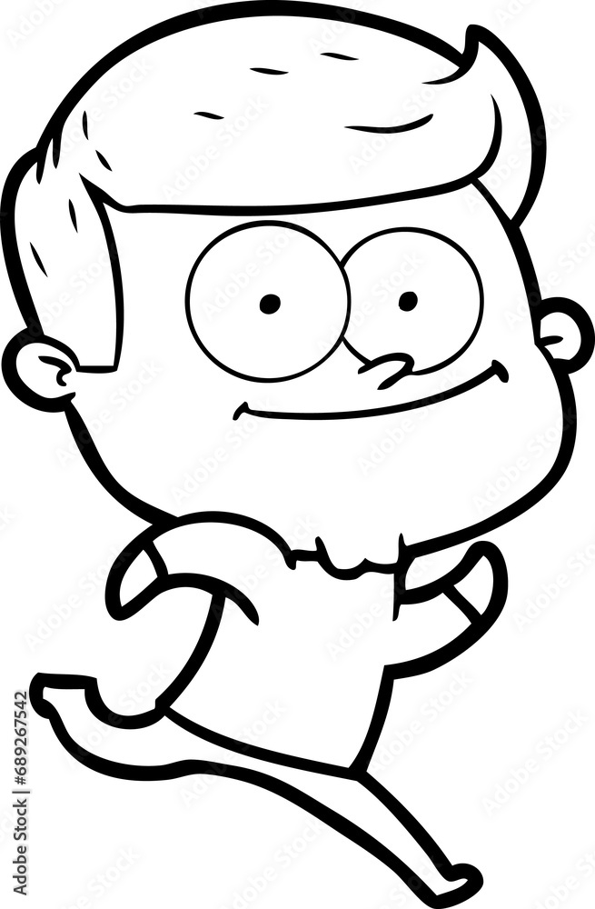cartoon happy man cartoon happy man