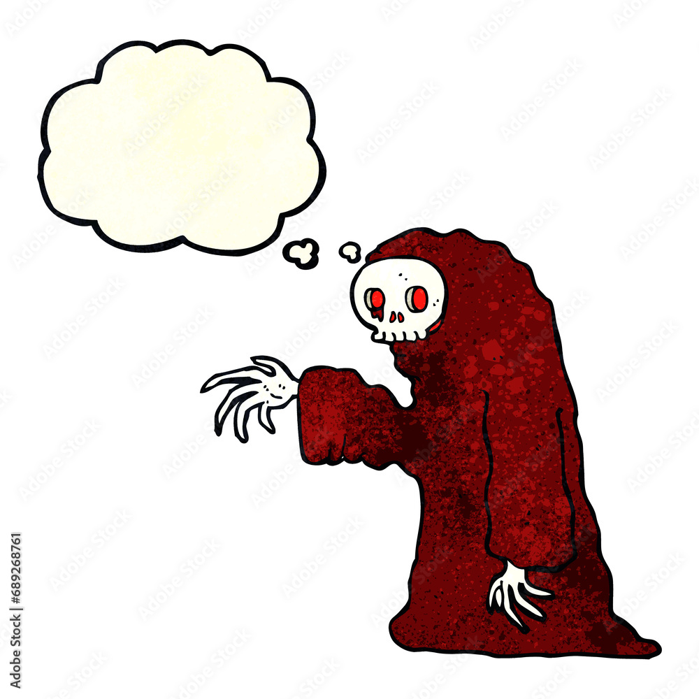 cartoon spooky halloween costume with thought bubble cartoon spooky halloween costume with thought bubble