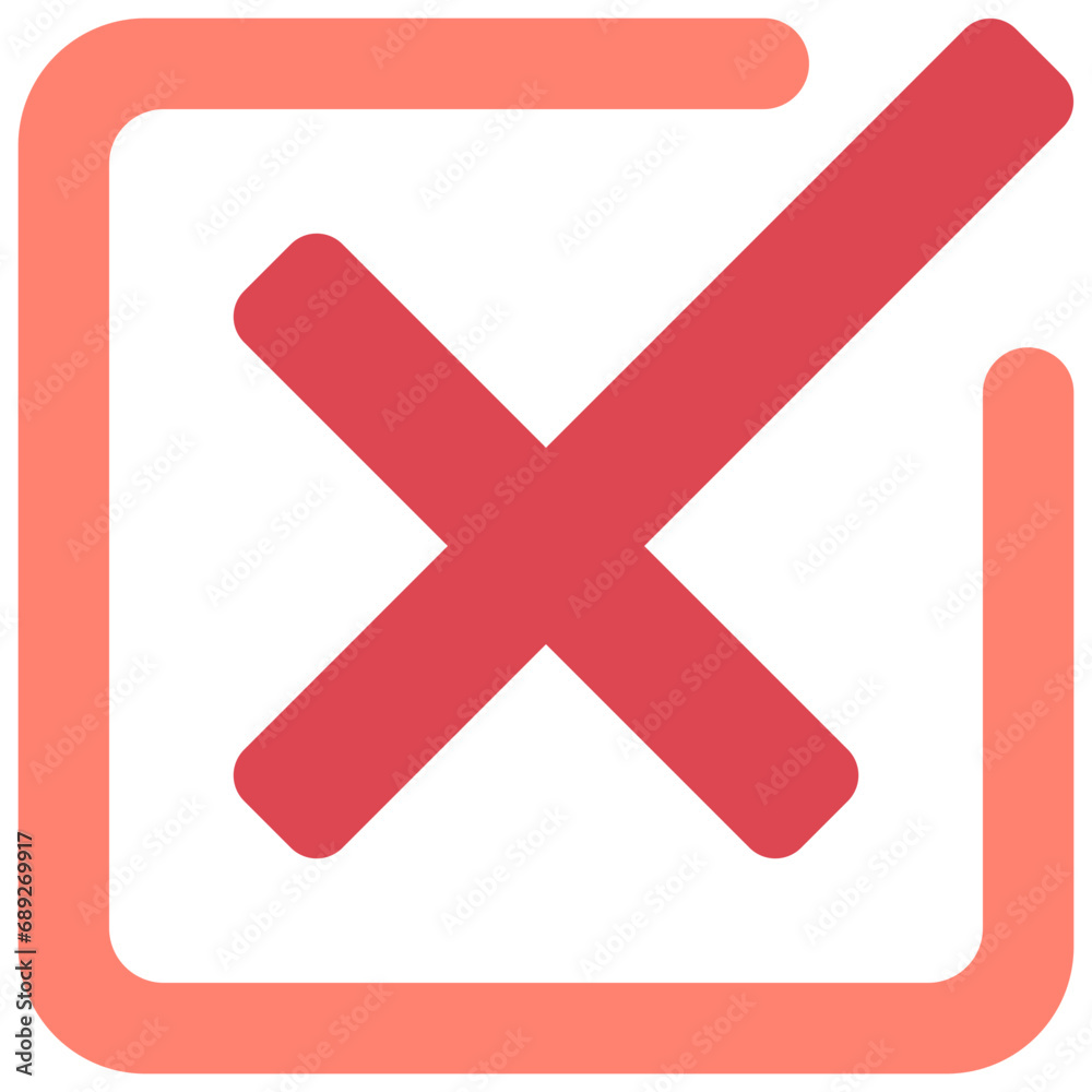 Cross Open Box Icon Cross Open Box Icon