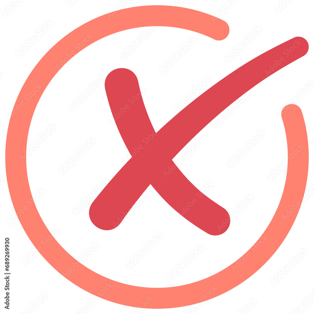 Obraz premium Cross Open Circle Icon