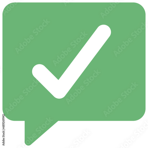 Check Mark Message Icon