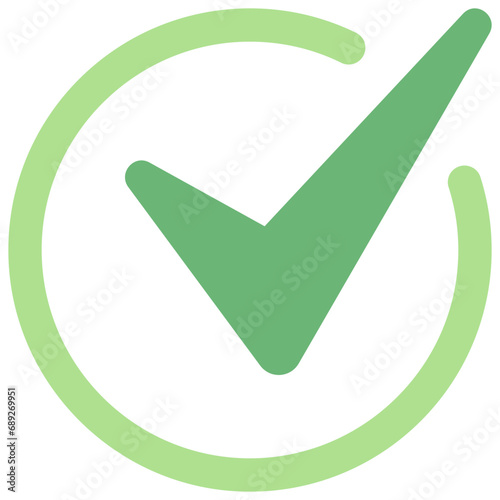 Check Mark Open Circle Icon