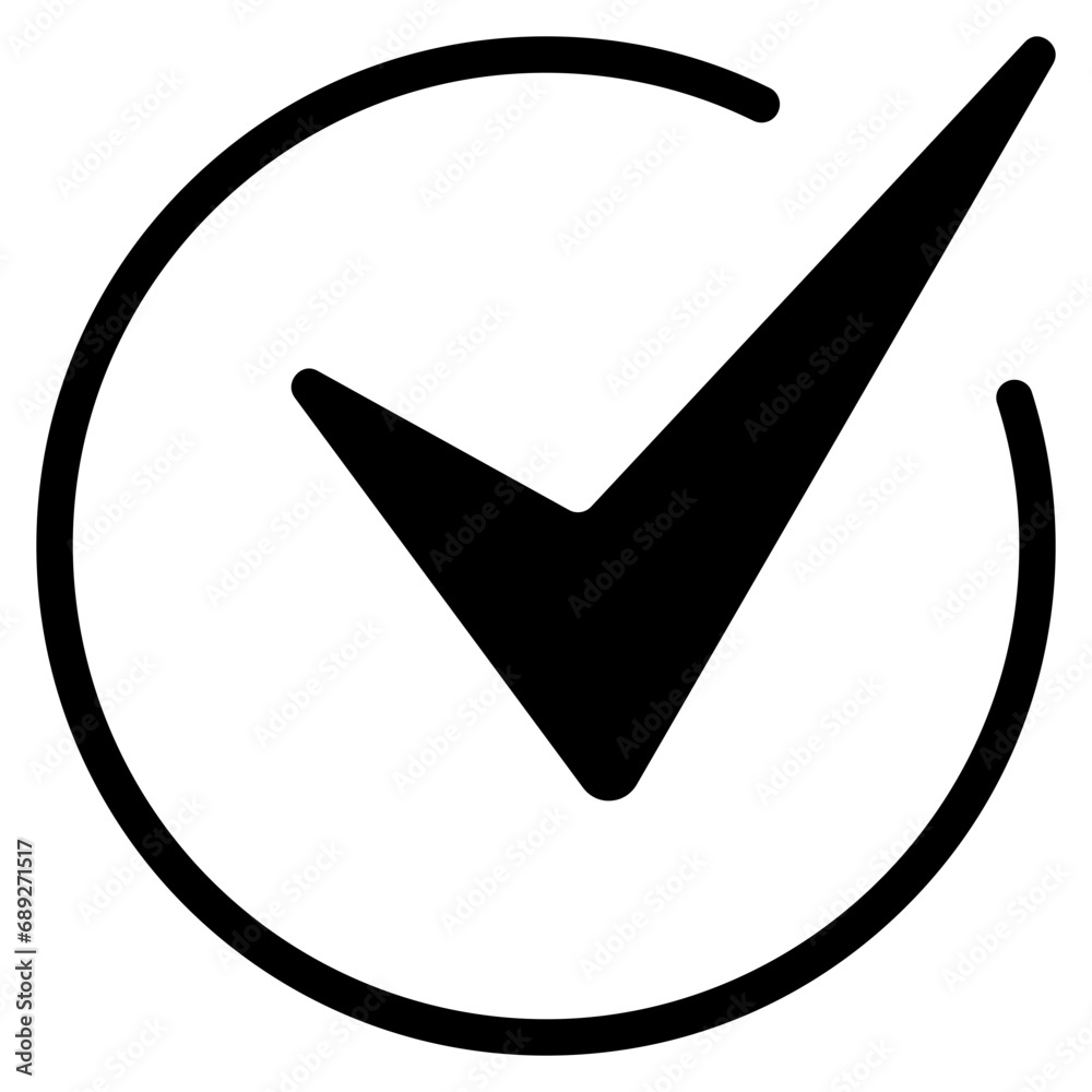 Check Mark Open Circle Icon Check Mark Open Circle Icon