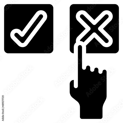 Select Yes or No Icon