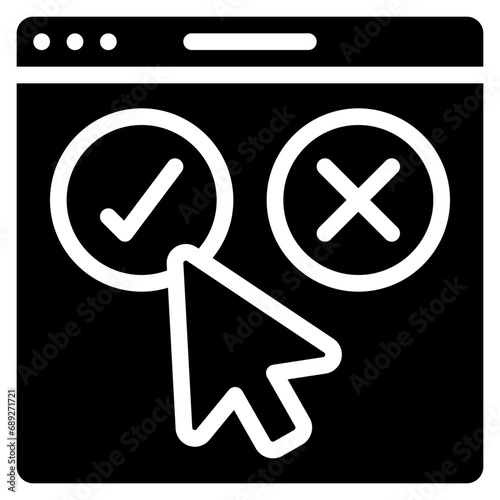 Select Choice On Website Icon