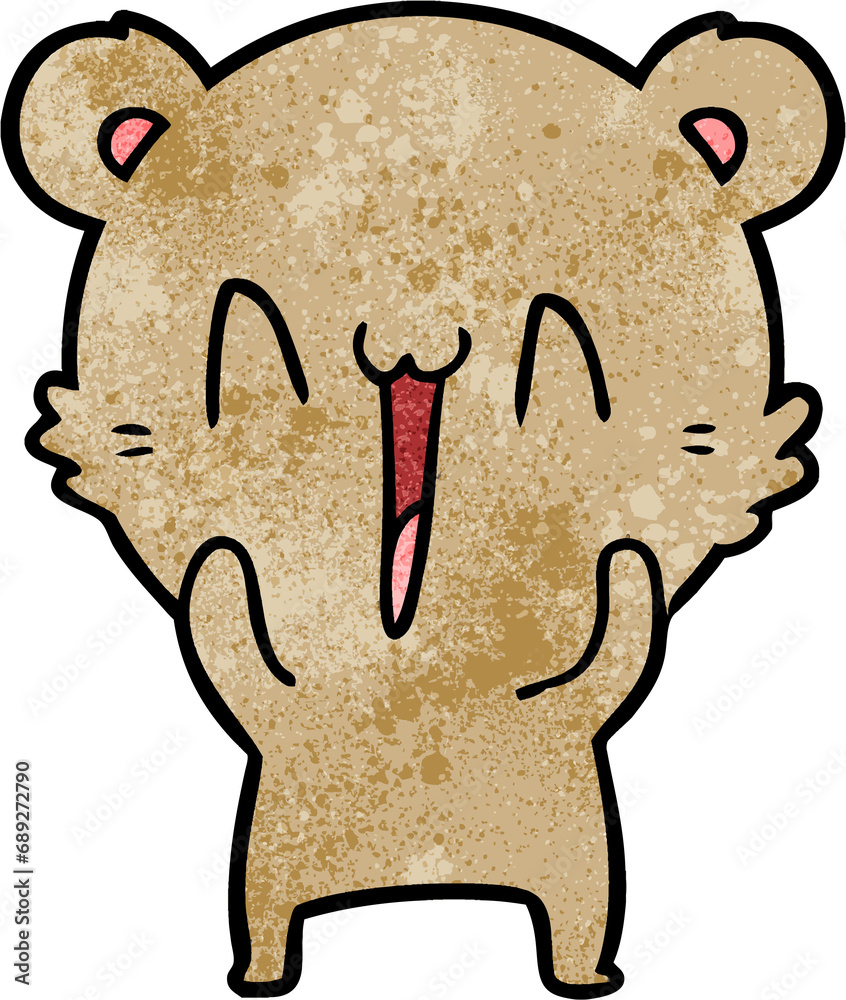 Obraz premium happy bear cartoon