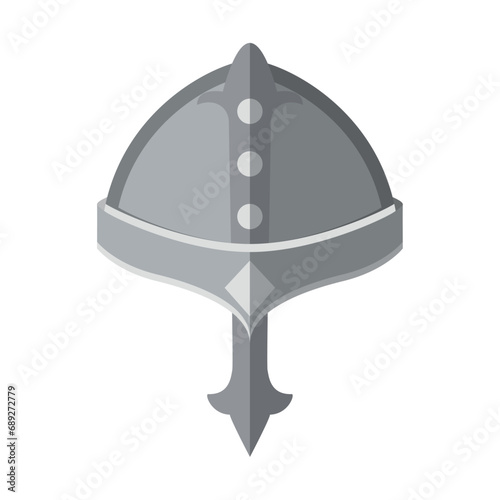 Colored medieval helmet icon Vector